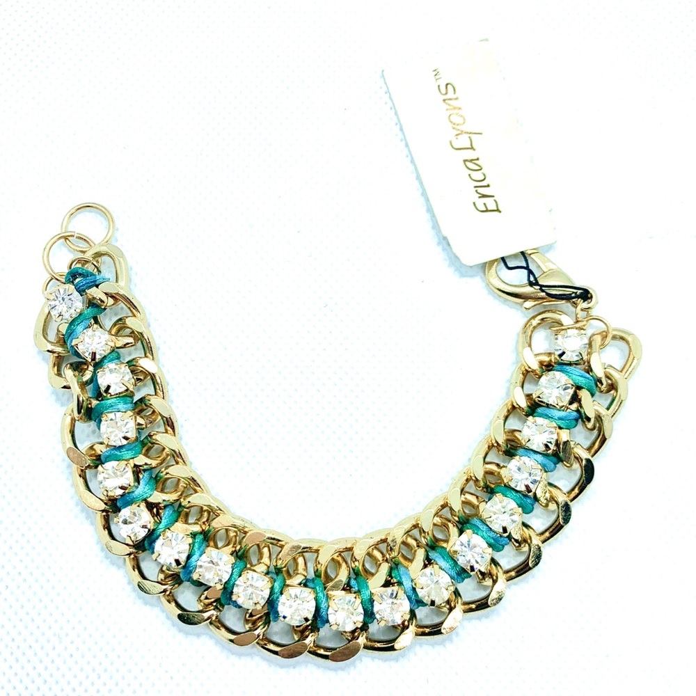 Erica Lyons Rhinestones & Ribbons Bracelet.